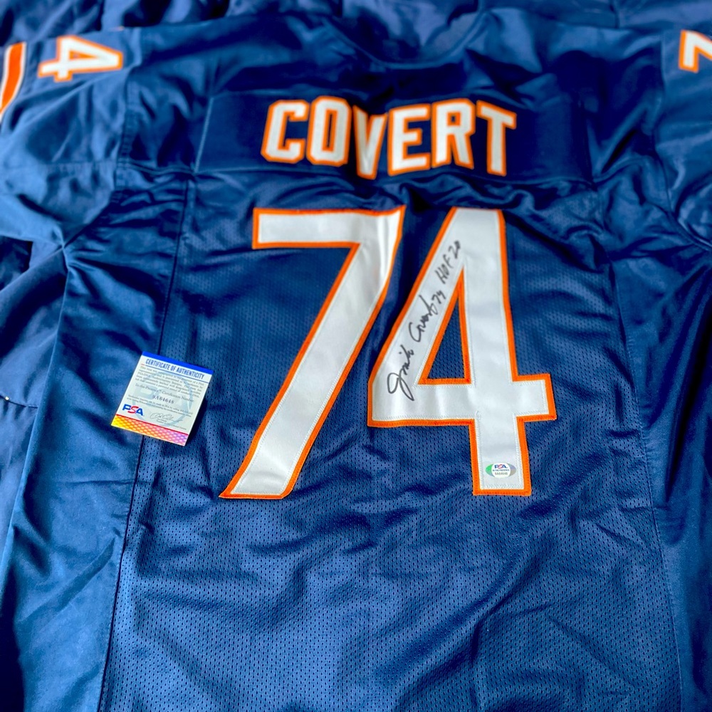 Jim covert signed jersey